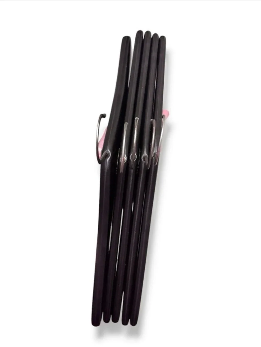 LIA OF SWITZERLAND Mid Century Luxury Covered Hangers Set of 5 VINTAGE